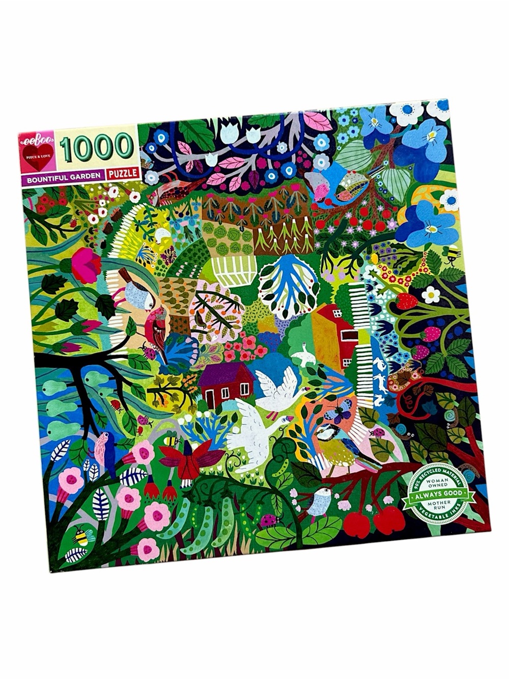 NWT EEBOO BOUNTIFUL GARDEN 1000-PIECE JIGSAW PUZZLE NEW IN BOX